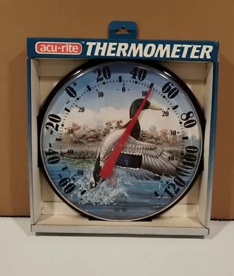 Vintage Acu-rite Duck Theme Thermometer Chaney Instruments Co. USA • $24