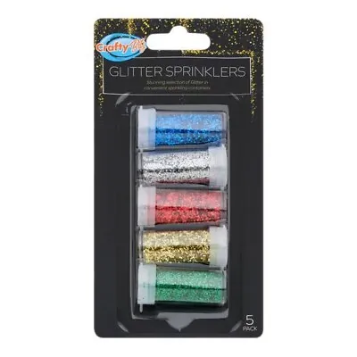 Set Of 5 Glitter Sprinkler Art Craft Sparkle Kids Children Activity Glitter Tubs • £3.99