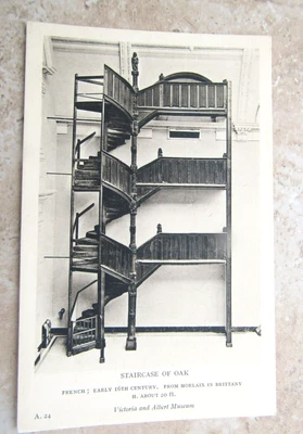 £0.99 • Buy Staircase Of Oak / 16th Century Morlaix In Brittany - Old V & A Museum Postcard