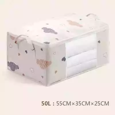 Storage Bag Clothes Blanket Quilt Sweater Foldable Organizer Box Durable Cabinet • $16.61