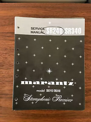 Marantz SR240 SR340 SR 240 340 Receiver Service Manual *Original* • $17.97