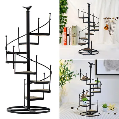 8 Tier Flower Plant Stand Display Rack Spiral Showcase Outdoor Patio Garden Pots • £17.95