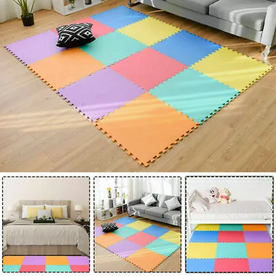 20Pcs Large Eva Foam Mat Soft Floor Tiles Interlocking Play Kids Baby Mats Gym • £15.99