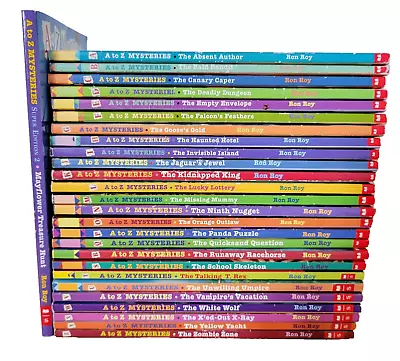 Lot Of 27 PBs: A To Z Mysteries By Ron Roy Complete Set And Super Edition 2 • $60