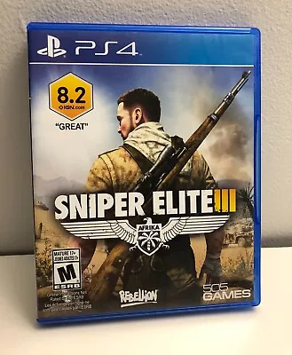 SNIPER ELITE III 3 PlayStation 4 PS4 MINT DISC Free Shipping 505 Games • $10.97