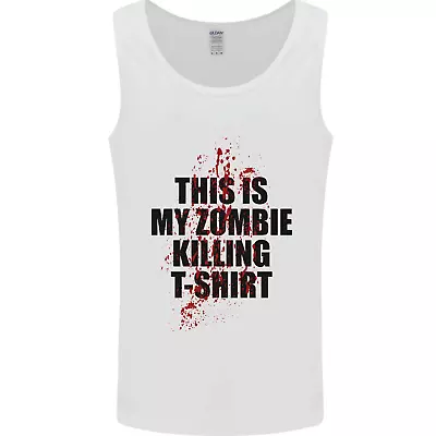 This Is My Zombie Killing Halloween Horror Mens Vest Tank Top • £10.49