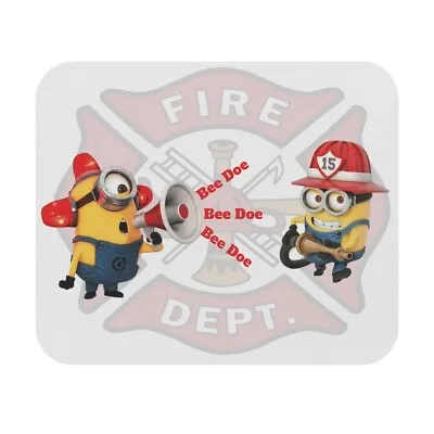 Funny MINION  Mousepad Ideal Gift For Firefighter Humor Minion Mouse Pad Gift • $18.95