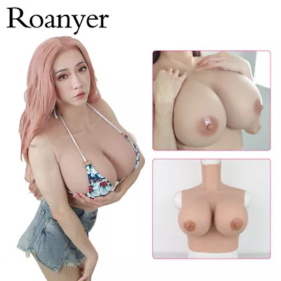 Roanyer Crossdressers Silicone Breast Plates Fake Boobs Enhancer Body Shapewear • $148.10