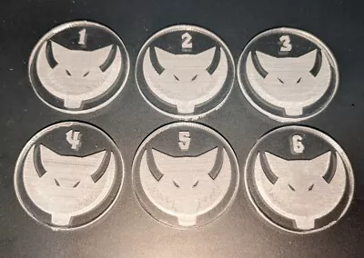 6 X Warhammer 40k Objective Markers 40mm - Luna Wolves • £5.50