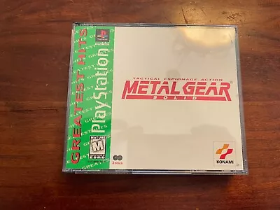 Metal Gear Solid PS1 PlayStation 1 Greatest Hits Complete SNAAAAAAAKE • $35