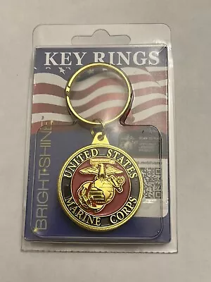 USMC United States Marine Corps Key Rings Key Chains Bright Shine New In Package • $15