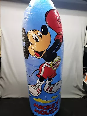 VTG Disney Mickey And Friends 48  Bop Bag Blue Mickey Mouse By Intex 1992 EUC • $21.59