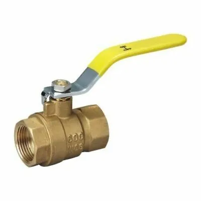 1/8 Inch Female Full Port 600WOG NPT Brass Ball Valve FIP Threaded IPS • $10.75