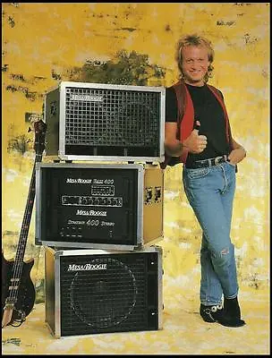 Level 42 Mark King 1989 Mesa Boogie Bass Guitar Amplifier Advertisement Ad Print • $4