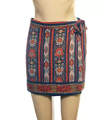  Isabel Marant Etoile  Printed Wrap Mini Skirt L 42 Women Casual Short NEW 36500 • $39.98