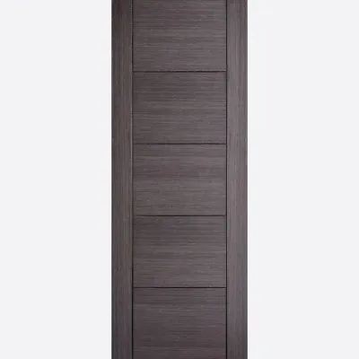 LPD Internal Vancouver Chocolate Grey 5 Panel Solid Fire Rated FD30 Doors  • £114.99