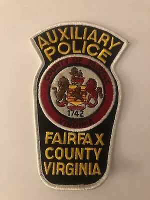 Virginia  Police -  Fairfax Co Aux Police Department   VA  Police Patch • $1.09