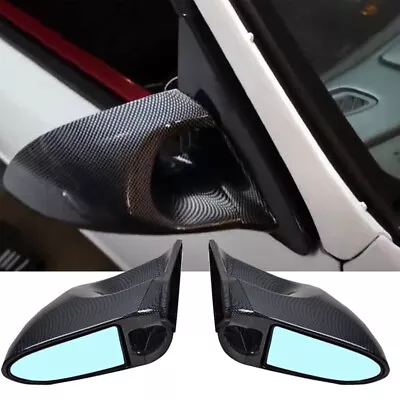 92-95 Civic EG 2Dr Spoon Manual Adjustable Carbon Fiber Look Side View Mirror • $85