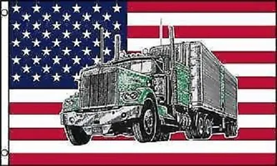 3x5 USA United States Mack Truck Big Rig Flag 3'x5' Banner Brass Grommets • $9.88