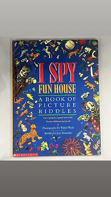 I Spy Fun House: A Book Of Picture Riddles By Jean Marzollo [B33] • $6.30