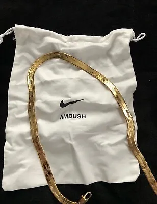 Ambush Nike Swoosh Steel Necklace Herringbone Chain Snake Bone • $170