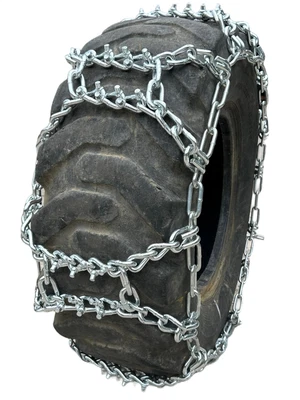 $1600.74 • Buy Snow Chains 13.6-28, 13.6 28 Duo Grip Tractor V-BAR Tire Chains Set Of 2