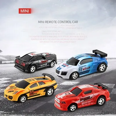 1Set Mini Coke Can Car Speed RC Radio Remote Control Micro Racing Car Kids Toys • £8.16