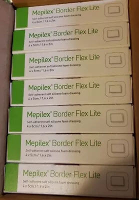 Mepilex Border Flex Lite Dressing 4x4 10 Boxes X 5 For 50 Dressings • $155.99