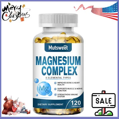 Magnesium Complex Supplement Taurate Citrate Malate Oxide For Muscle & Bone~ • $13.99