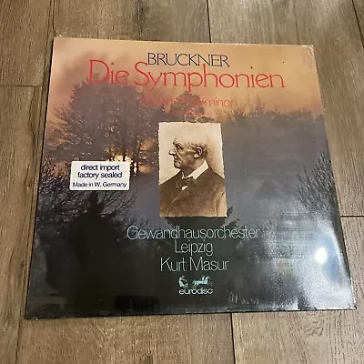 Rare Bruckner Kurt Masur 'Symphonies 9' Eurodisc Quad SQ 27914 KK NEW SEALED LP • $19.95