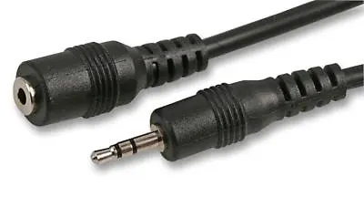 Mini 2.5mm Stereo Jack Extension Male Plug  To Female Socket 3 Metres 3m  • £3.59