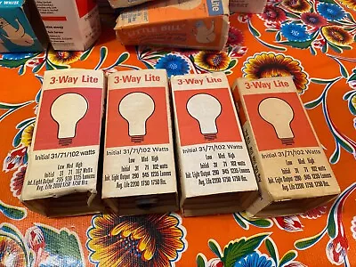 Vintage 3 Way Lightbulbs  3171102 Watts • $4