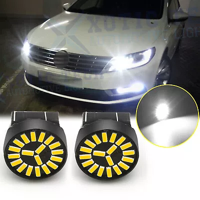 For VW Passat 2012-2015 Beetle 2012-2019 White LED Daytime Running Light Bulbs • $8.99