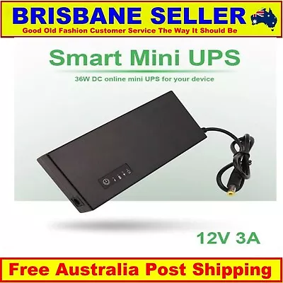 12v UPS 3A 36W NBN PHONES MODEMS ROUTER EFTPOS CCTV RECHARGEABLE BATTERY • $44.99