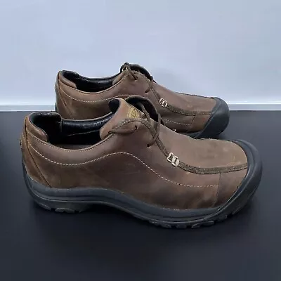 Keen Portsmouth II Mens Size 11.5 Shoes Brown Black Leather Outdoor Hiking • $39.91