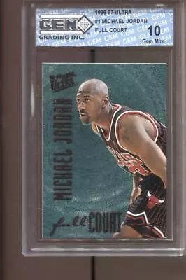 1996-97 Michael Jordan Ultra Full Court #1 Gem Mint 10 Chicago Bulls GOAT HOF • $179.99