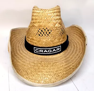 Vintage Straw Hat Cragar Racing Made In Mexico Size 7 USA Size 56 Mexico • $25.88