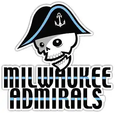 Milwaukee Admirals AHL Hockey Bumper Locker Window Sticker Decal 5 X4  • $3.85