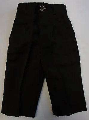 Baby Babies Boys Black Smart Occasional Wear Christening Trousers Bottoms Pants • £12.20