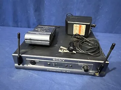 £129.23 • Buy Sony UHF Synthesized Diversity Tuner URX-R1 UTX-B1 Transmitter & Mic Power Cord