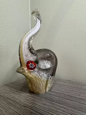 Murano Millefiori Art Glass Elephant - Vintage Italian Elegance • $40.30