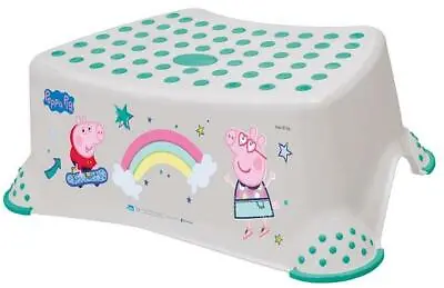 £9.99 • Buy Peppa Pig Toilet Training Kids Non Slip Up Step Stool With Grips Grey 