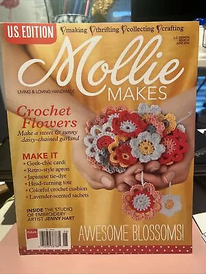 Mollie Makes Magazine Crochet Flowers June 2014 US Edition Excellent Condition • $9.99