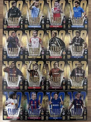 Full Set 16 100 Hundred Club Match Attax Extra 2024 Cards 101 Unbeatable 23/24 • £14.99