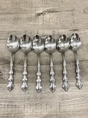 Oneida Deluxe Stainless Steel Mozart Pattern Set Of 5 Soup Spoons • $11.08