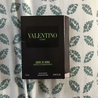 New Valentino Uomo Born In Roma Green Stravaganza 1.2mlSample-Official Fragrance • £4.25