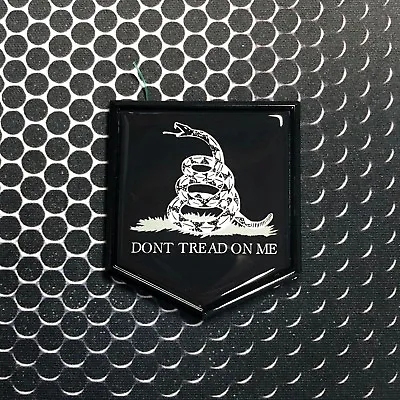 $10.49 • Buy DONT TREAD ON ME BLACK Emblem Proud Police Flag Car 3D Domed Sticker 2 X 2.25 
