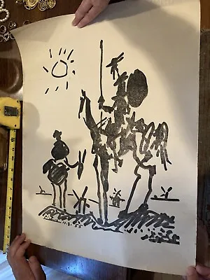 $1650 • Buy Pablo Picasso Don Quixote Signed Lithograph Print On Ingres Paper Made In France