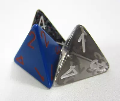 4 Sided Dice Pyramid Lot Of 3 For RPG Dungeon & Dragons Multi-color • $9.99