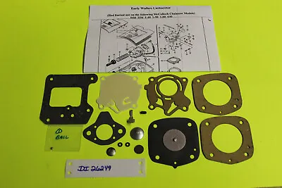 McCulloch  D30 D36 1-40  1-50  1-60 Chainsaw 50070  Carburetor Walbro Carb Kit • $59.95